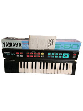 Yamaha Electronic Keyboard PSS-80 Portasound With Box Instructions Tested Works